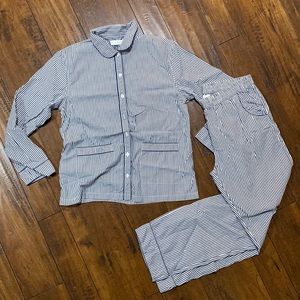 LAKE Pajamas Striped Cotton Pajama Set Size Small